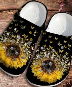 Butterfly and Sunflower Lovers Clogs