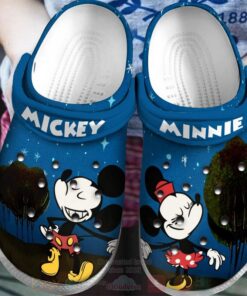 Disney Mickey Mouse and Minnie Mouse Together Crocband Clogs Clog Shoes