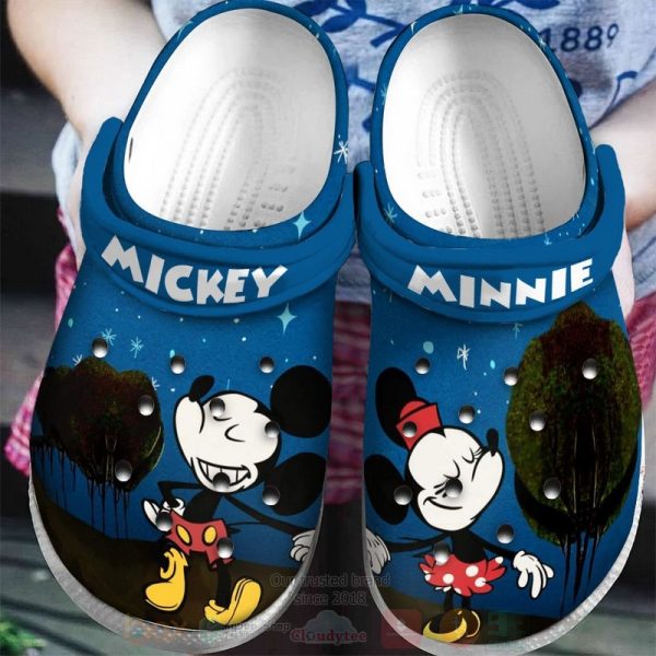 Disney Mickey Mouse and Minnie Mouse Together Crocband Clogs Clog Shoes