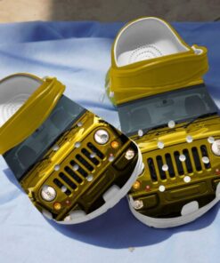 Special Golden Jeep Car Clog Unisex Adult Clogs - Easy To Buy