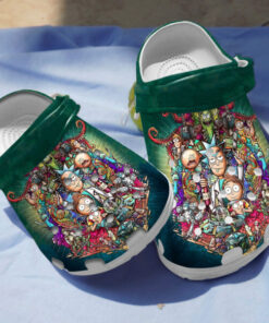 Stylish And Eye-catching Rick And Morty Cartoon Clogs, Fast Shipping Available