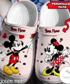 Personalized Mickey Mouse Give Roses Minnie Mouse Clogs Clogs