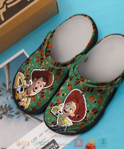 Woody Jessie Toy Story green Crocband Clog