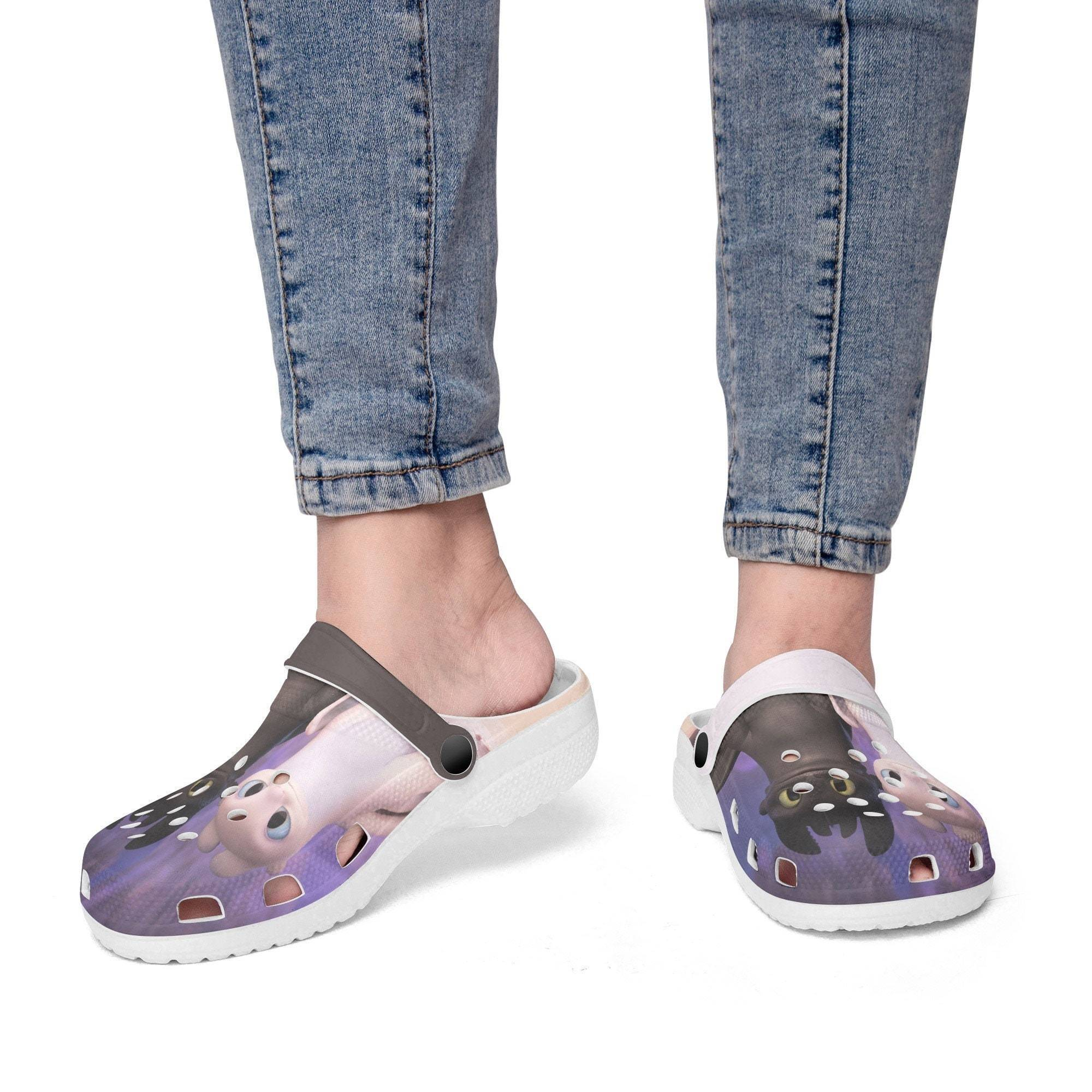 adorable light fury and toothless unisex clogs hjlfx