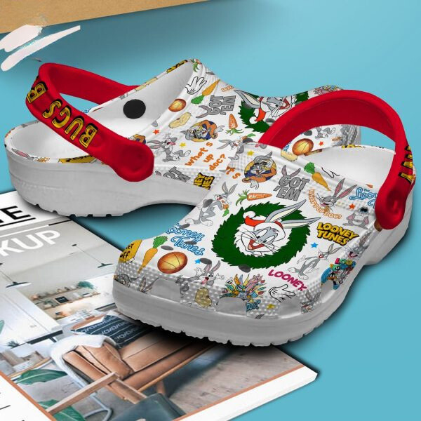 adults adorable bug bunny looney tunes christmas clogs tlm2b