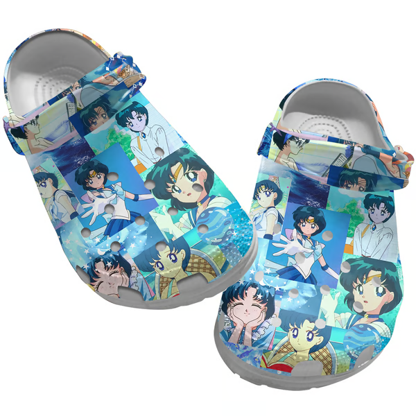 adults classic sailor moon blue clogs perfect flip flop for girls yzuhw