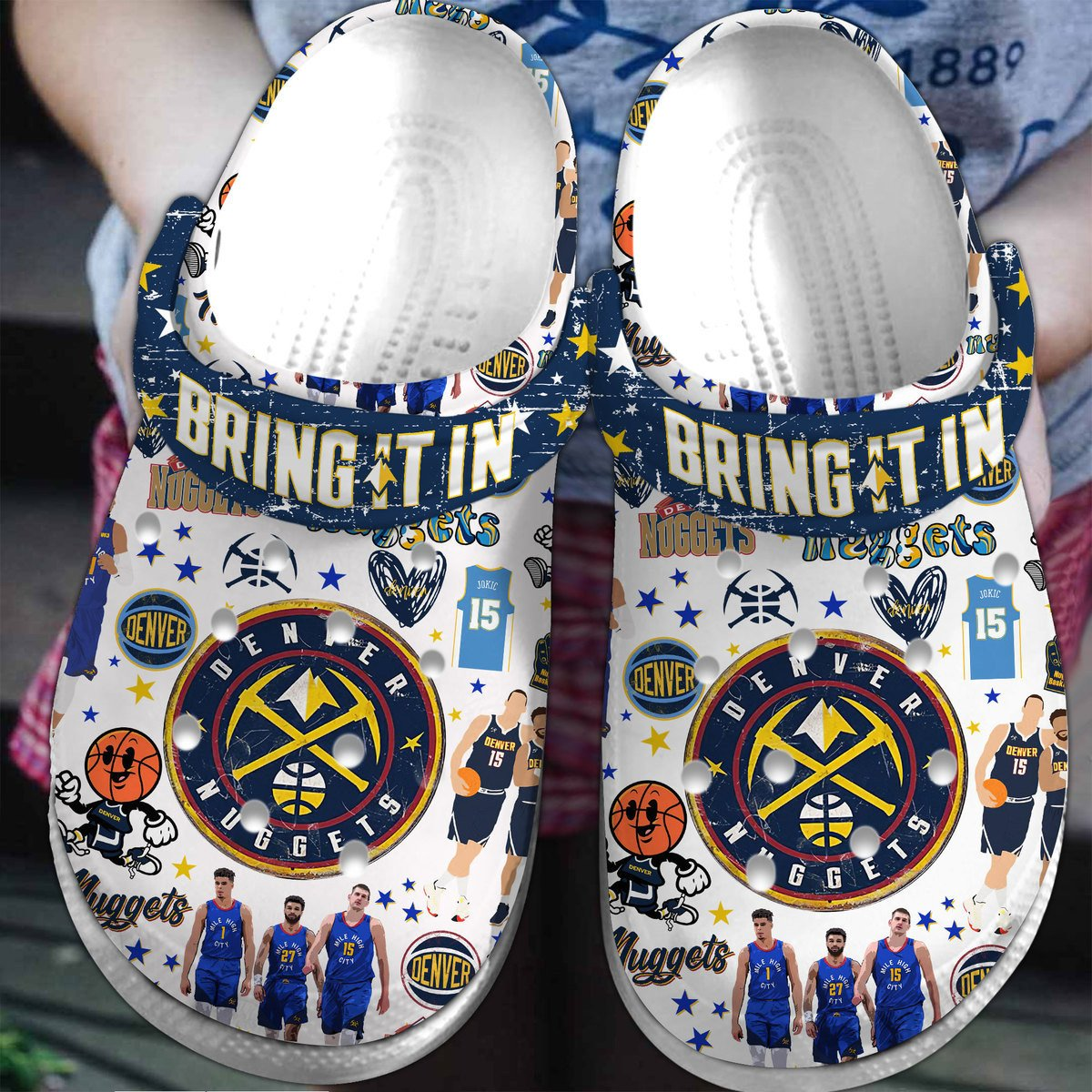 adults denver nuggets bring it in unisex clogs ss9rq