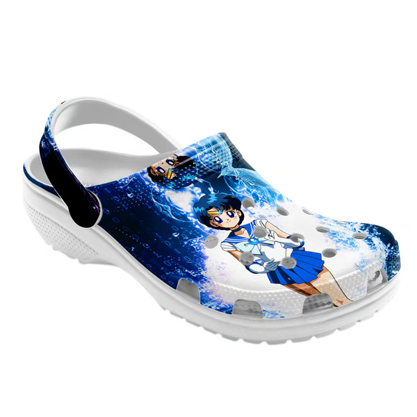 adults non slip and lightweight sailor moon blue clogs qy4my