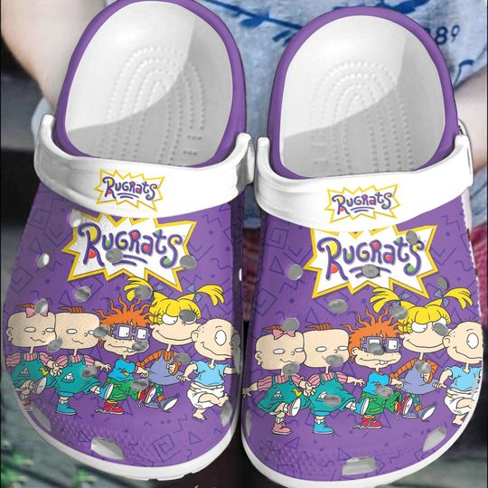 adults unisex rugrats cartoon unisex purple clogs aykqz