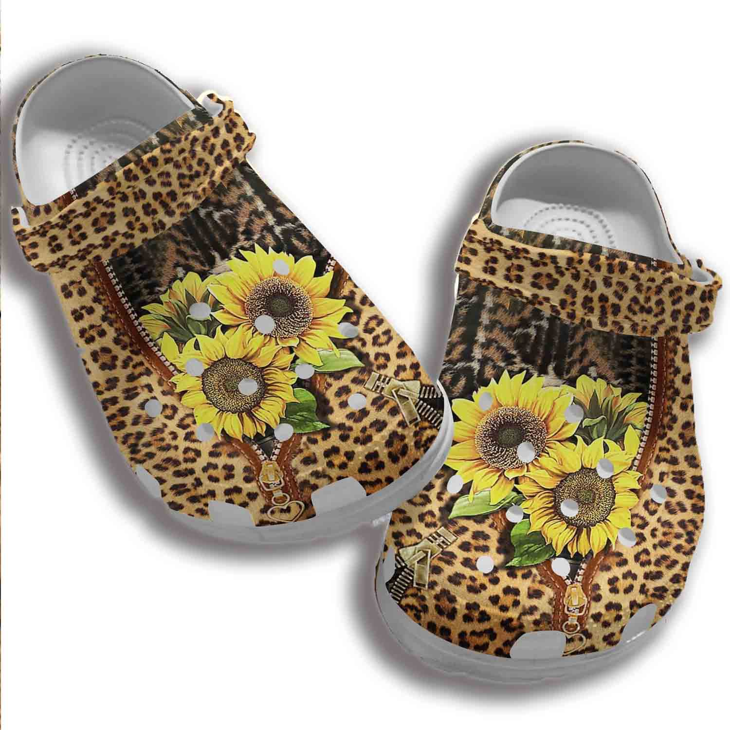 animal skin classic clogs shoes adult cheetah sunflower leopard pattern clogs y1eco