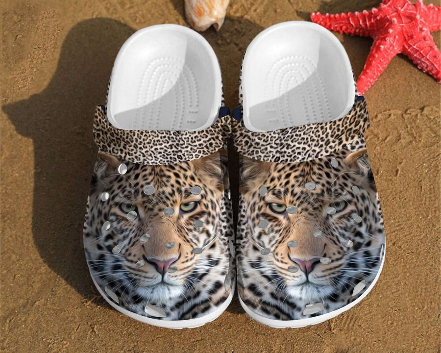 animals african leopard gift for lover rubber lightweight clogs d3nzq