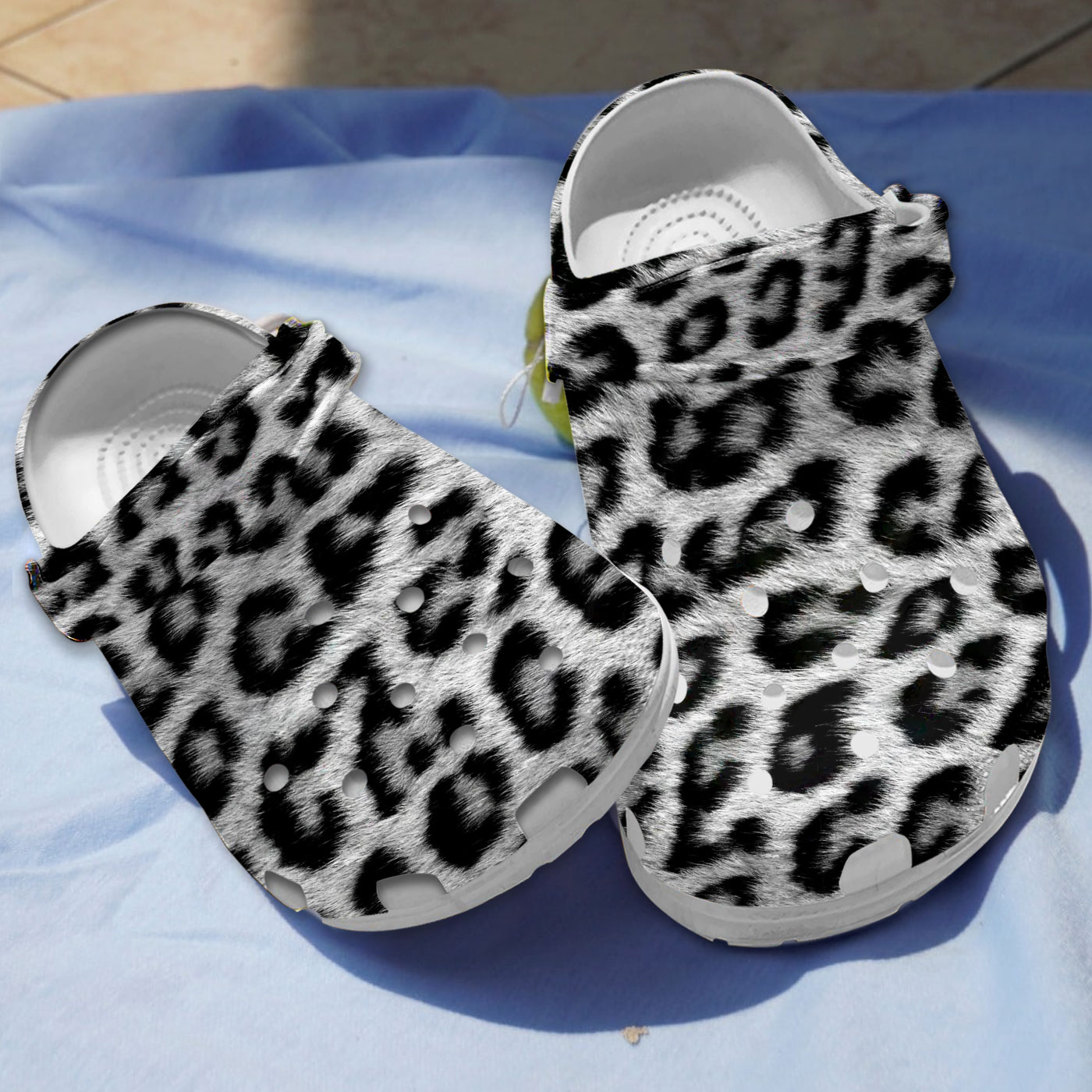 attractive cheetah 3d printed adult exclusive clogs iqktd