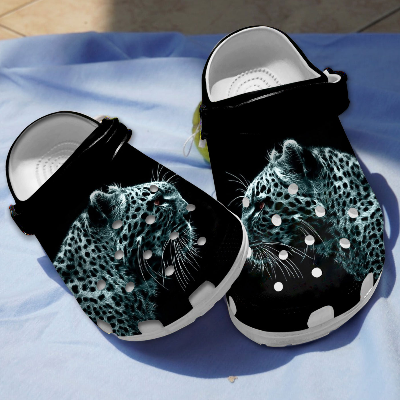 beautiful design cheetah pattern 3d printed adult clogs wzyjs