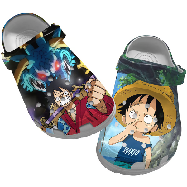 breathable awesome design monkey d luffy adult clogs best gift for one piece fan e8upc