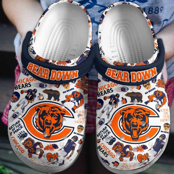 chicago bears nfl sport clogs crocband clogs shoes comfortable for men women and kids