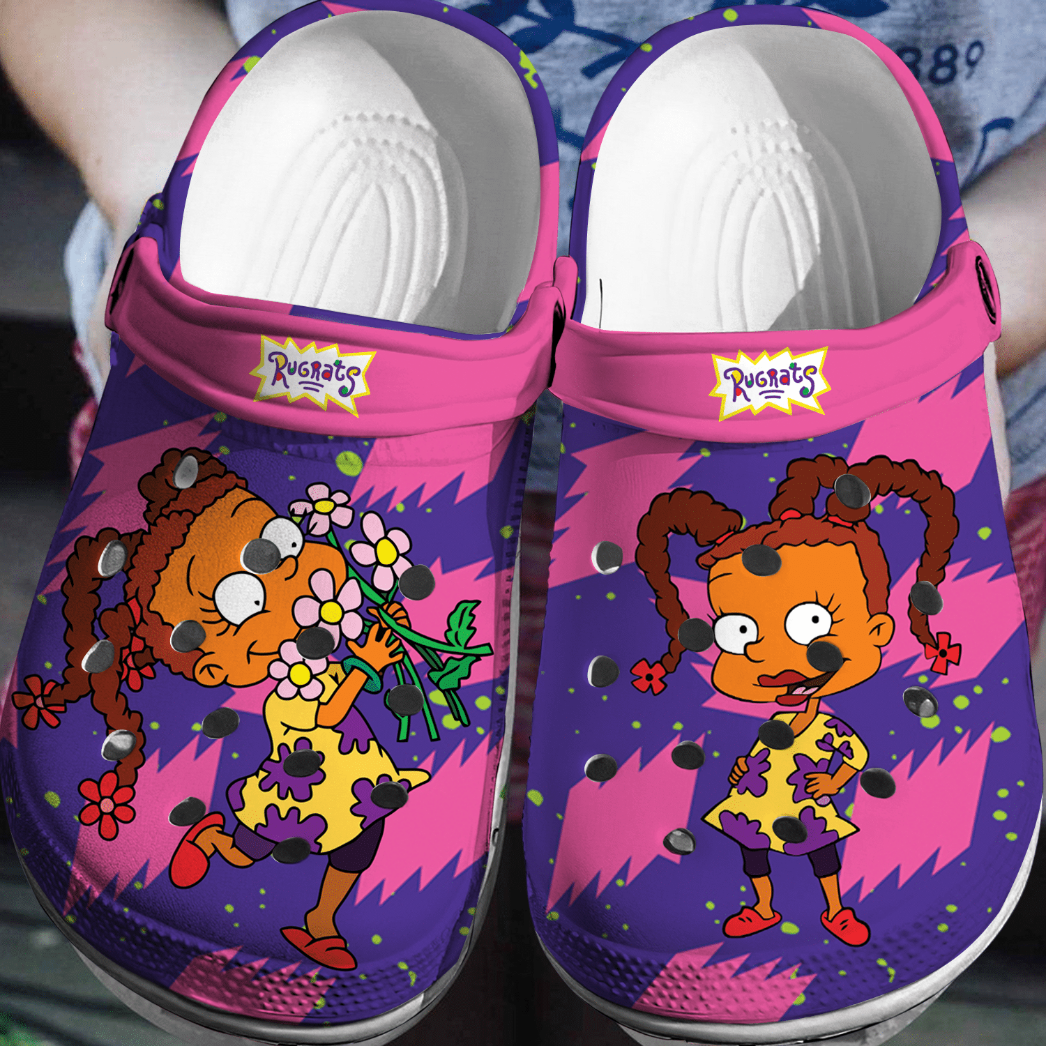 colorful susie carmichael rugrats cartoon unisex clogs 4blyr