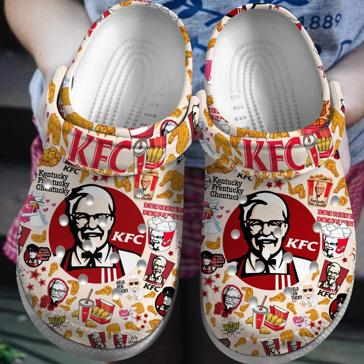 comfortable clogs kfc food clogs funny and stylish for outdoor activity qpb6i