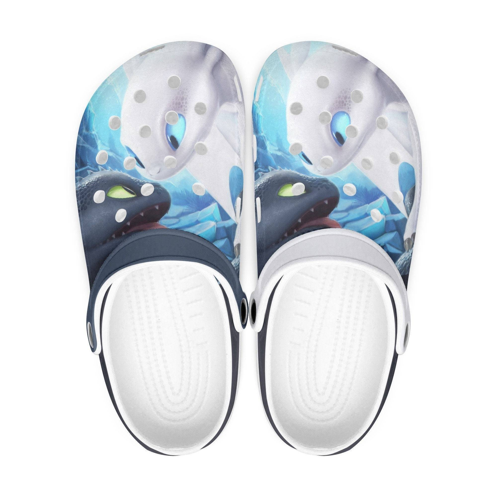 cute light fury and toothless how to train your dragon clogs 09r3q