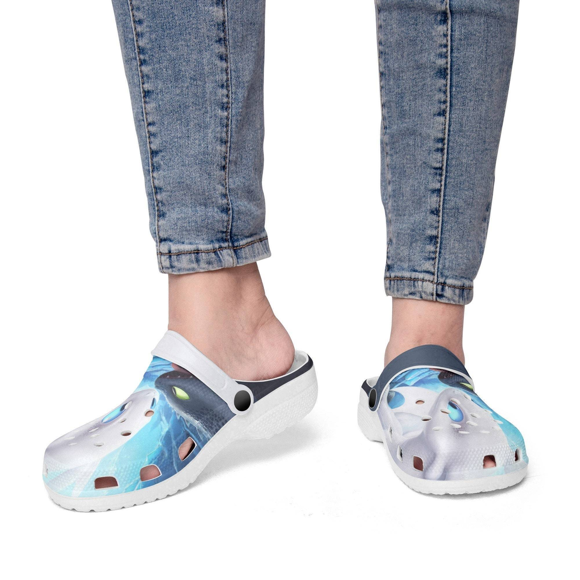 cute light fury and toothless how to train your dragon clogs rrkdk