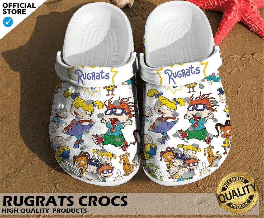 cute rugrats cartoon charcwhite clogs fun and safe for outdoor walking! 9zvtn