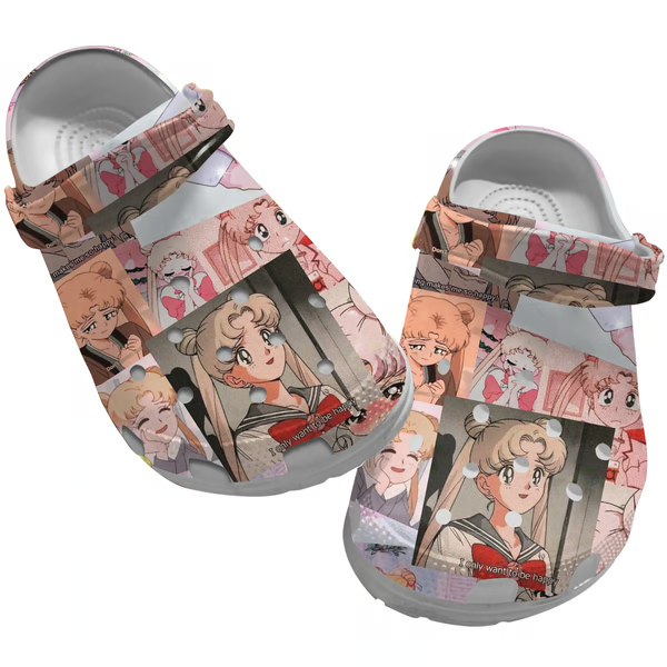 cute sailor moon anime girl clogs shop now for the best price a2cfx