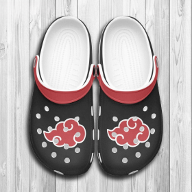 Amazing Akatsuki Naruto Single Cloud Classic Black Clogs