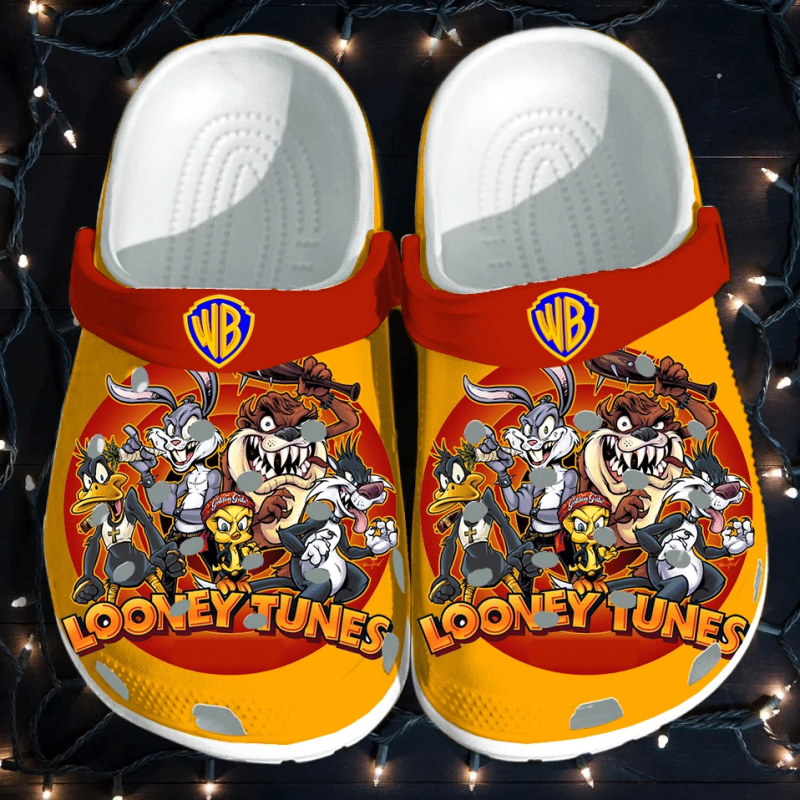 non slip and lightweight looney tunes cartoon orange clogs funny unisex clogs i7jl5