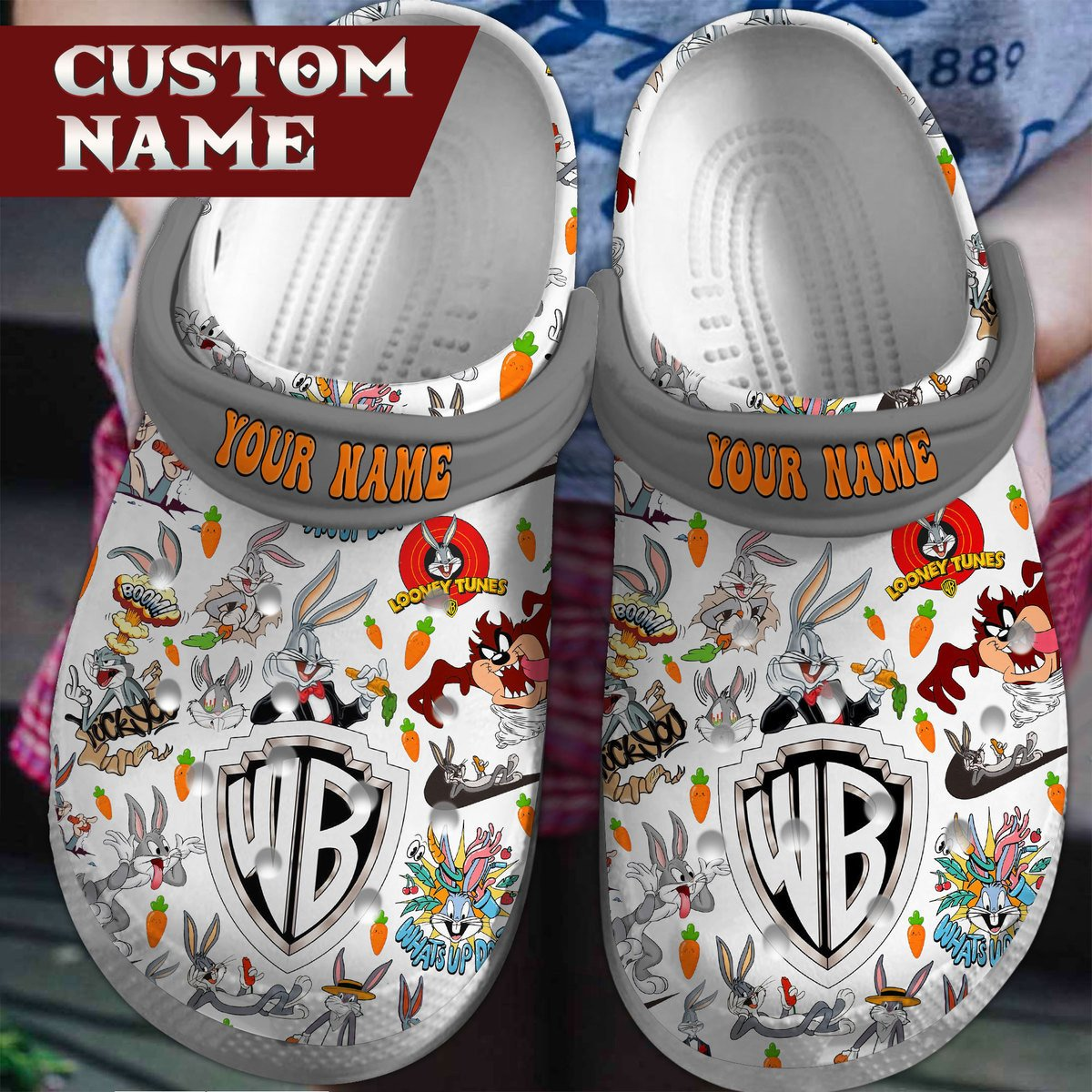 personalized adults looney tunes bugs bunny clogs express shipping available! 7sxs3