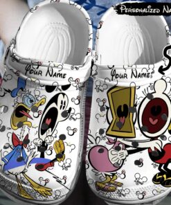 personalized funny mickey mouse clogs 3d clog shoes 7213 ymv3d