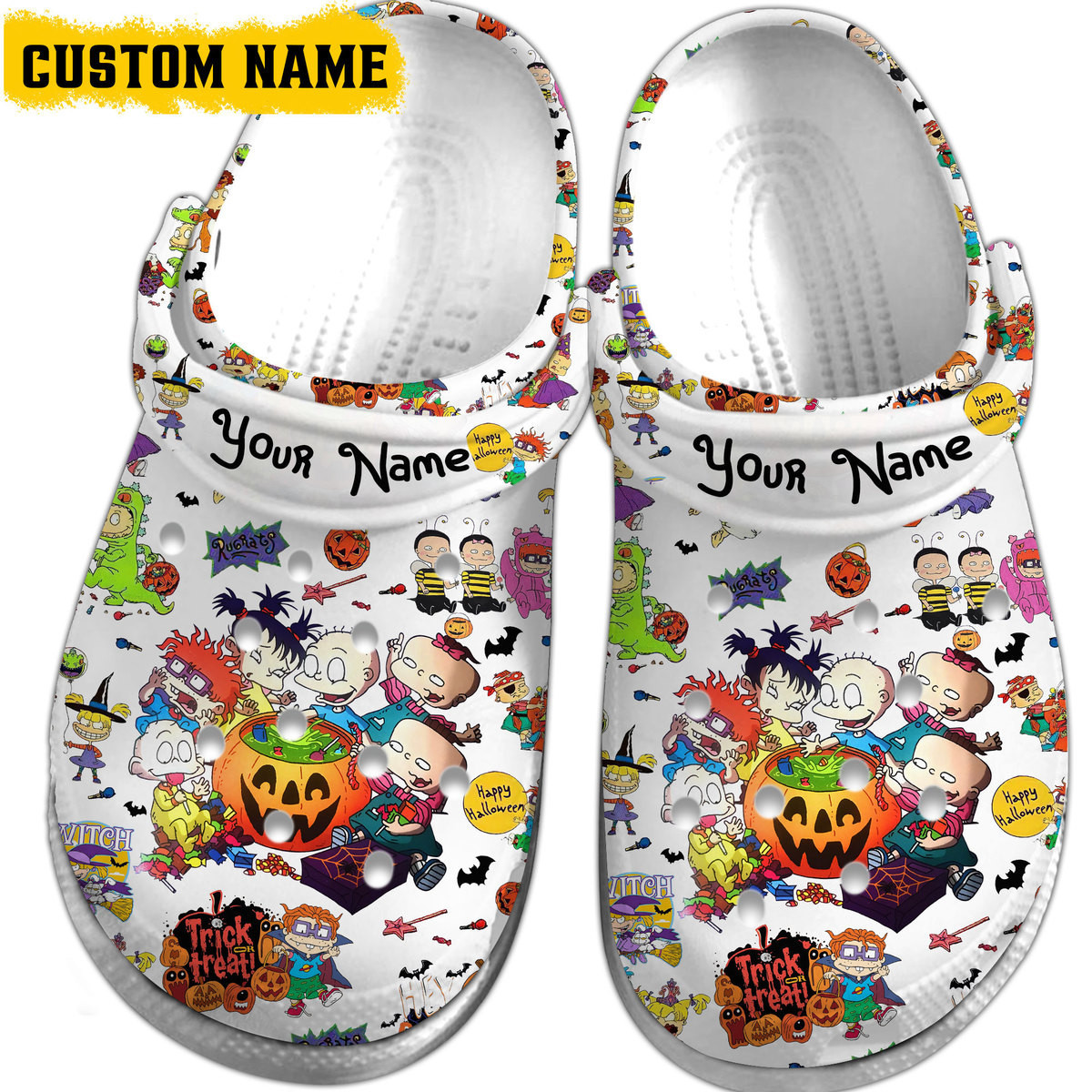 personalized rugrats cartoon halloween clogs perfect gift ideas for halloween! gsds3