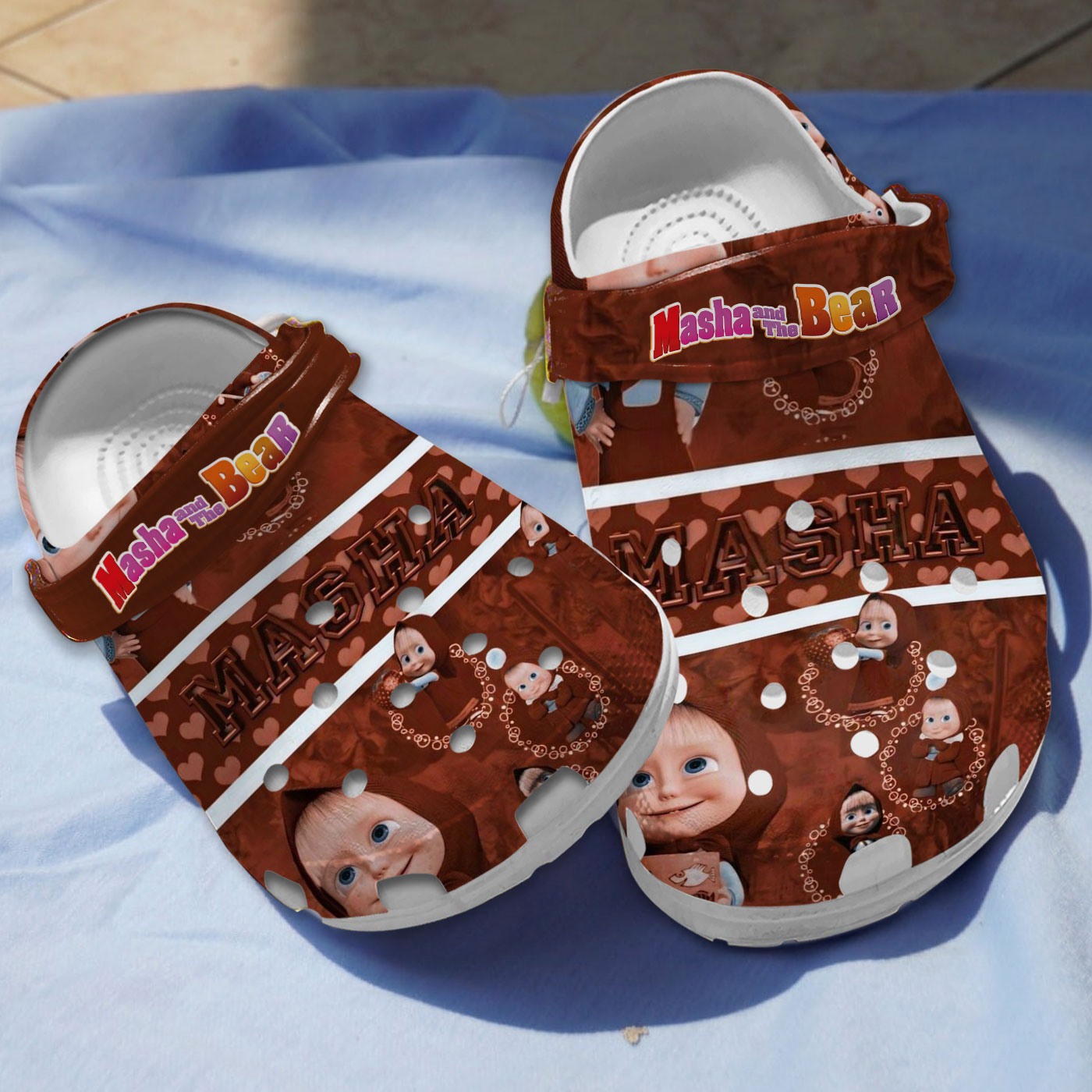 so cute masha brown comfortable clogs easy to clean zji5g