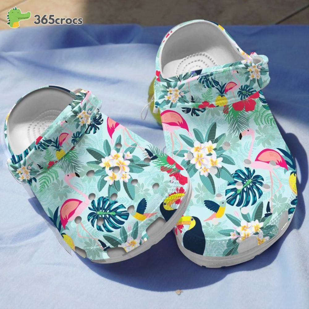 soft blue classic clogs hawaiian flowers unisex clogs yvwe5