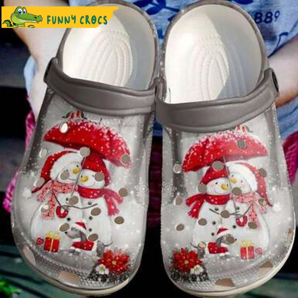 sweet couple snowman clogs lightweight clogs for christmas zuewl