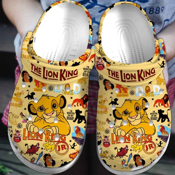 the lion king cartoon movie clogs crocband clogs shoes comfortable for men women and kids sportwearmerch exclusive simox