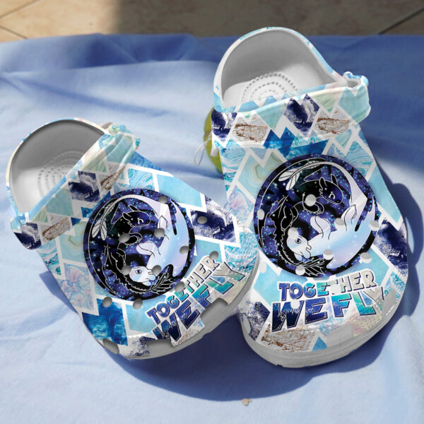 together we fly how to train your dargon classic blue clogs lqmuy