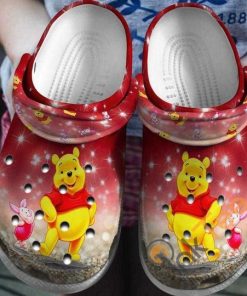 trendycroc red winnie the pooh cartoon movie clogs clog shoes