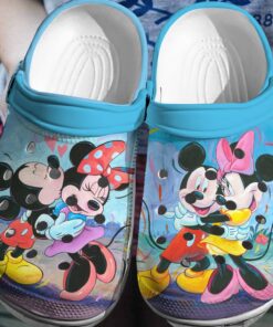 walking with mickey and minnie 3d clog shoes by clogs fun and comfort combined 9631 lw9cn