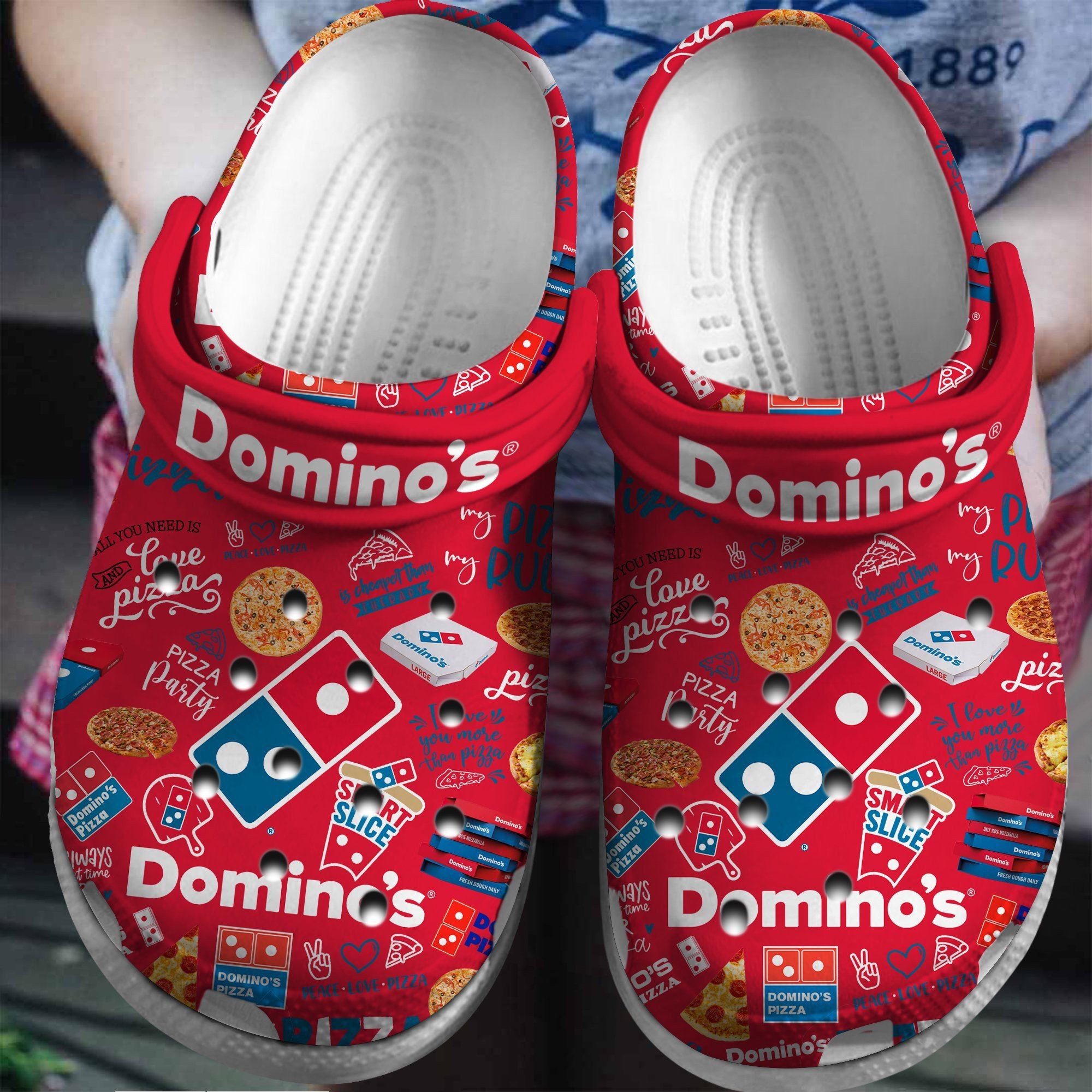 water resistant and lightweight dominos pizza red clogs cute for outdoor walking zu6jc