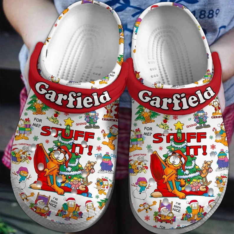 adults garfield stuff it christmas unisex clogs buy more save more 5erxq