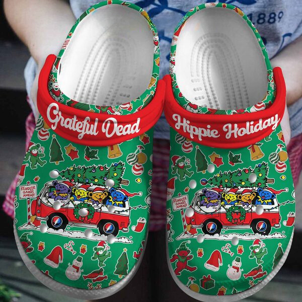 adults grateful dead hippie holiday christmas green clogs express shipping available kf6ul