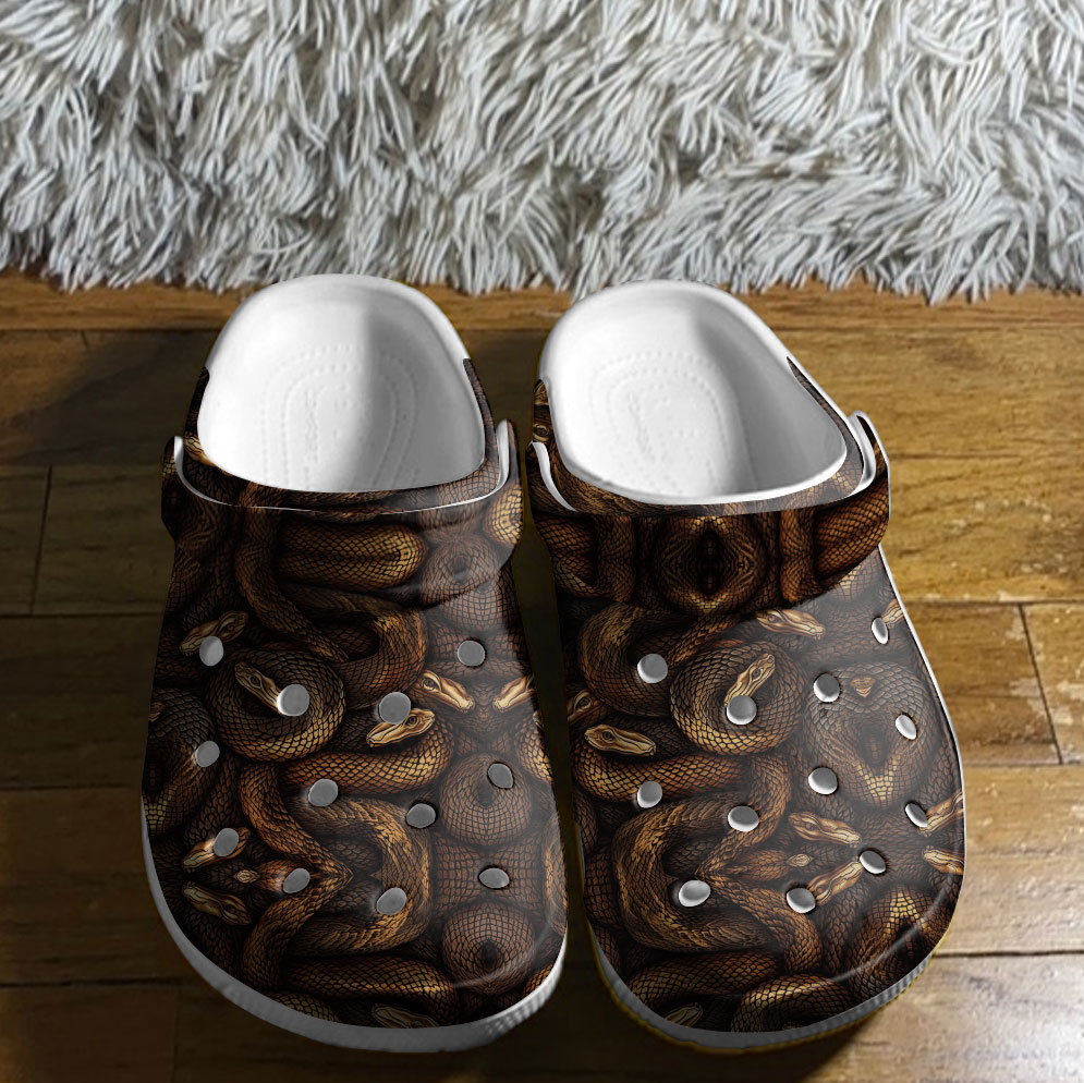 amazing design of snakeskin unisex clogs for animal lovers wr93l