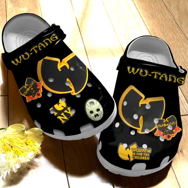 attractive design of wu tang classic black clogs for adult 2zm41