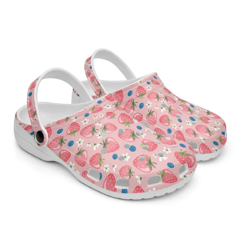 attractive strawberry classic pink adult clogs f7wej