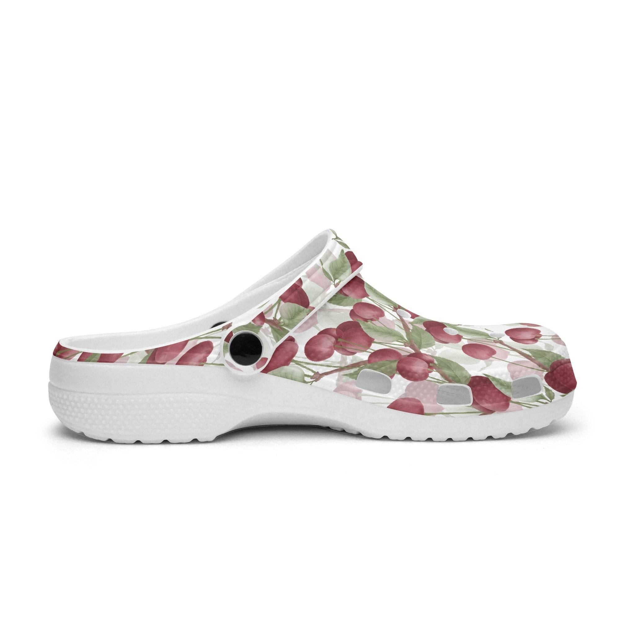 beautiful cherries 3d printed unisex clogs fkktk