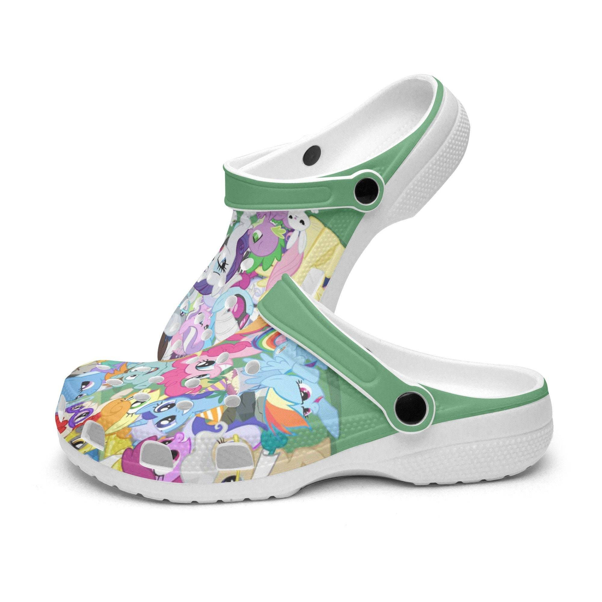 beautiful my little pony cartoon cute lined clogs 8x6sp