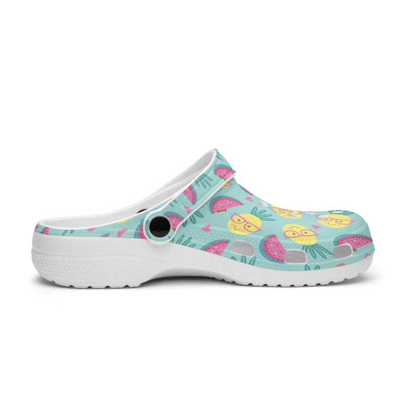 beautiful pineapple classic light blue comfort clogs for you ipzor