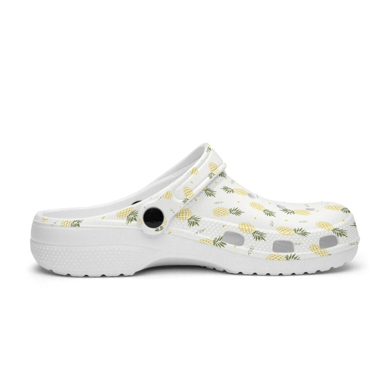 beautiful pineapple classic white comfort clogs for you 9zwh1