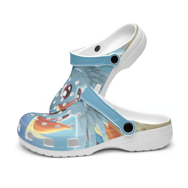 blue 3d printed my little pony cartoon clogs urwu6