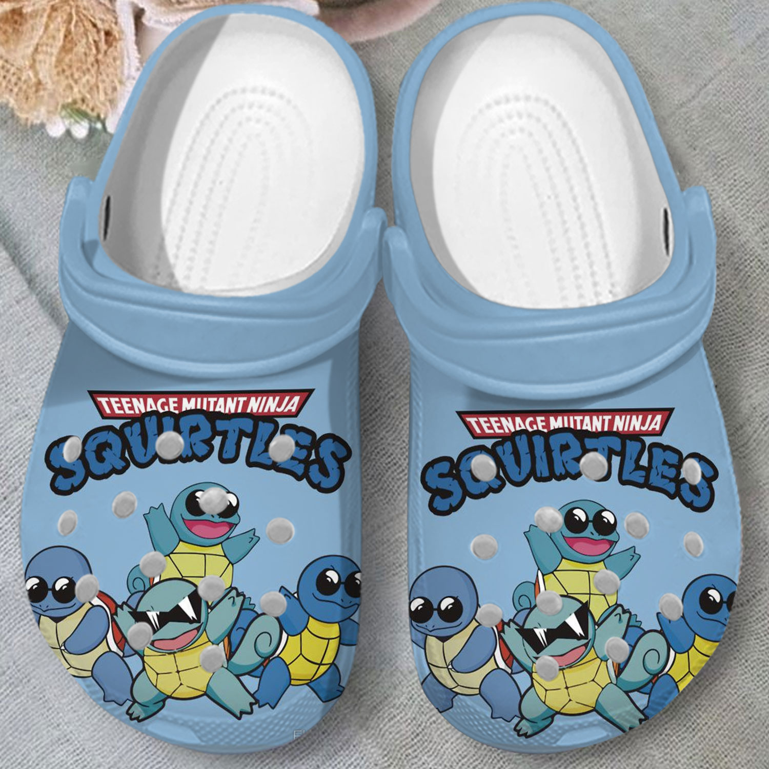 blue teenage mutant ninja squirtle classic cute clogs for you 8kj9k