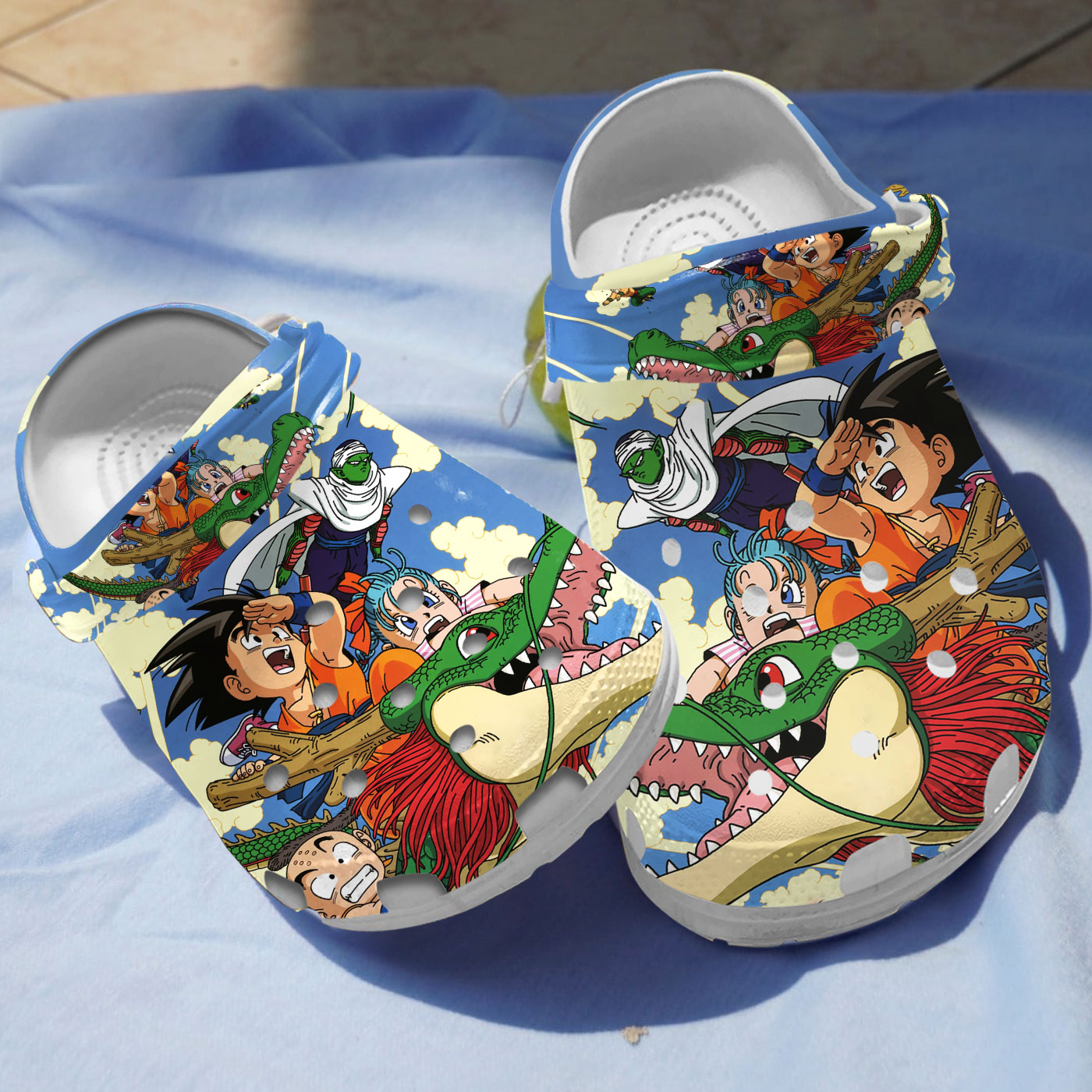 breathable and lightweight dragon ball anime clogs cute and safe for outdoor play njgh3